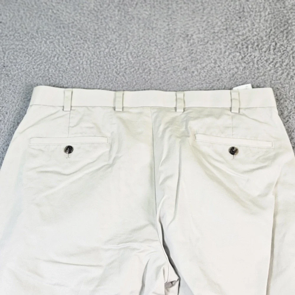 Brooks Brothers Clark Fit Advantage Chino Pants Mens 35x34 Beige Lightweight